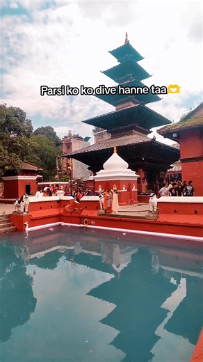 Exploring a Serene Temple Pond Scene