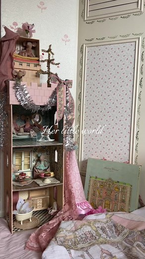 I have Angelina Ballerina at home🐭🩰 #girlmom #girlythings #angelinaballerina #girlsroom #magicalchildhood Fairytale bedroom / Fairytale childhood/ girlhood