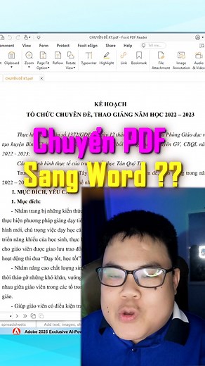 mẹo chuyển đổi pdf sang word trực tuyến nhanh không cần cài đặt #minhlakhoa #khoatinhoc #tinhocvanphong #pdftoword #ilovepdf | Mình Là Khoa