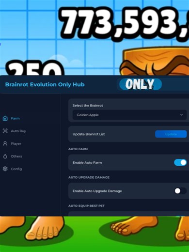 Brainrot Evolution Script! . . . #robloxscript #script #brainrot #brainrotevolution
