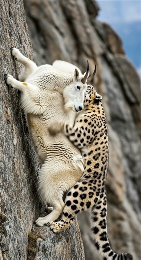 Snow Leopard Grabs the Ibex—Who Can Save Him? Epic Wild Rescue #wildlife #nature #predator