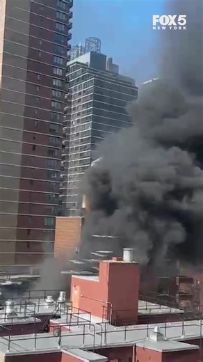 28K views · 200 reactions | A fire broke out Friday morning at a residential building on the Upper East Side, according to the FDNY. Residents reported seeing thick plumes of smoke rising from the roof of 305 E. 95th St., between Second and First avenues, around 10 a.m. Citizen video shows the smoke billowing high into the air. | FOX 5 NY | Facebook