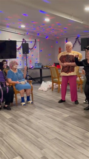 1.2K views · 27 reactions | Party Animal Dance Off! Miss Belinda won this one hands-down…..however, Middie (seated in the red cape), certainly earned an “Honorable Mention.” 藍 #dancecontest #halloween2025 #AssistedLivingActivities | Springfield Assisted Living | Facebook