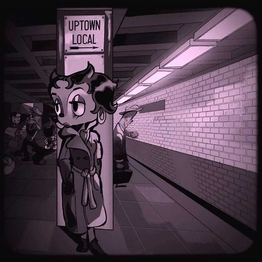 XOLOTAL (Erim) on Instagram: "Boop is on the clock Saw this old pic of Monroe in the subway and felt like betty boop would fit it, Im also still playing around with dreams, this is honestly as much as I can push the apps functions in its current state • • • • • • • #procreatedreams #art #bettyboop #maxfleischer #ink #rubberhose #kokotheclown #digitalart #animation #nostalgia #artistsoninstagram #procreate #bimbothedog"
