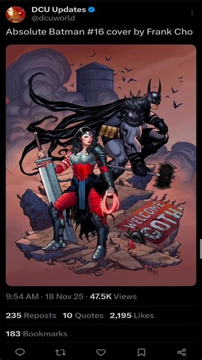 Absolute Batman #16 Cover Art by Frank Cho