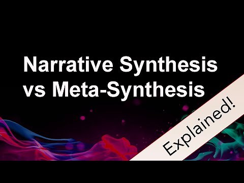 Narrative Synthesis vs Meta-Synthesis: Key Differences Explained!