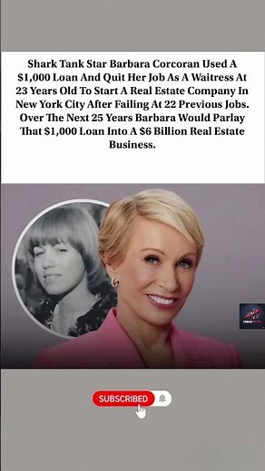 From 22 Failed Jobs To A $6 Billion Empire: Barbara Corcoran’s Incredible Success Story#story#fyp