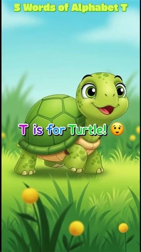 T is for Tiger, Train, Turtle & More 🐯🚂 | Learn Alphabet T | Kids Shorts