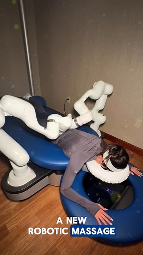 142K views · 716 reactions | Massage Robots Are Taking Over Massage robots are taking over the wellness industry! Using advanced AI and 3D scanning technology, they deliver precise, customized massages with heated robotic arms. Experience luxury, relaxation, and innovation in one smart device—your new personal therapist. Credits: aescape /IG #robotics #massage #robot #robotmassage #robots | OnyN News | Facebook