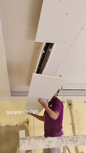 4.9K views · 1.3K reactions | Simple ceiling design  #Gypsum #ceiling #design | Rakib Sk | Facebook