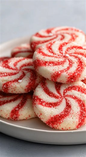 Peppermint Swirl Sugar Cookies 🎄 Cool peppermint and buttery vanilla twist together in crisp tender spirals that feel nostalgic and festive even after the holidays fade. These cookies are perfect for January baking when winter cravings call for something bright sweet and comforting. Yield: 24 to 30 cookies Ingredients 2½ cups all purpose flour 1 teaspoon baking powder ½ teaspoon salt 1 cup unsalted butter softened 1 cup granulated sugar 1 large egg 1 teaspoon vanilla extract 1 teaspoon peppermi