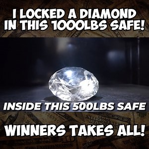 I Locked A DIAMOND Inside This 1000LBS SAFE! Winner Takes ALL! | JustDustin