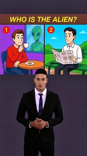 Who's the Alien 1 or 2 ? #riddle #challenge #brainteaser