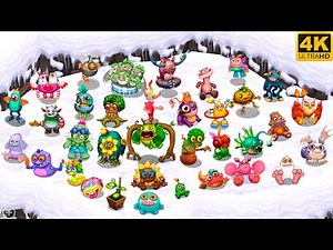 The Continent - all Vocal Monsters (My Singing Monsters: Dawn of Fire) 4k