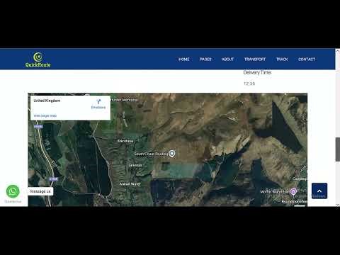 PHP Courier Logistics Website with Live Tracking – Full Project Showcase