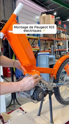 Electric Peugeot 103 Assembly 🧡⚡️ #NOIL #Peugeot103 #foryou #moped
