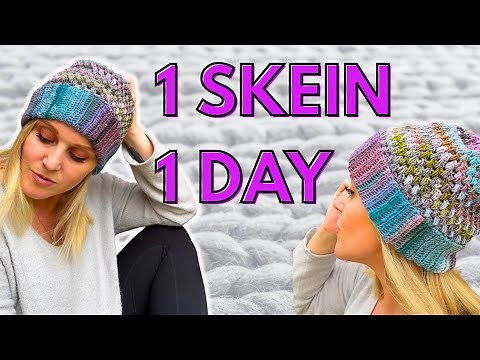 EASY Crochet Puff Beanie You Can Make In A Day