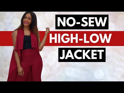 HOW TO MAKE A HIGH LOW JACKET | NO-SEW