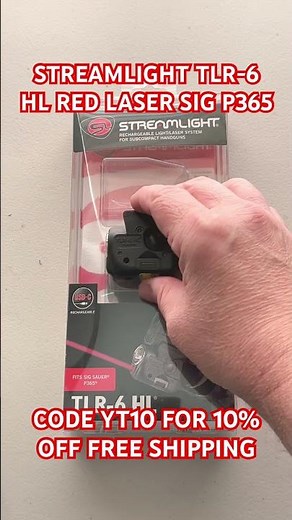 STREAMLIGHT TLR-6 HL RED LASER SIG SAUER P365 PART #69344