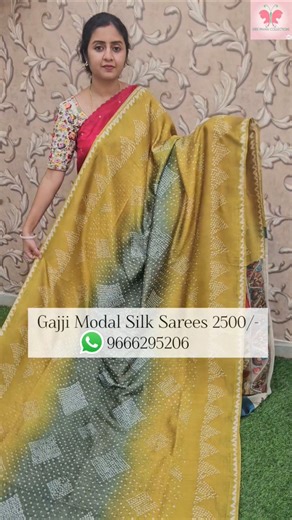 Modal silk Saree, Gajji Silk Saree, Sree Pavani Collections #saree #modalsilksaree #gajjisilk #yt