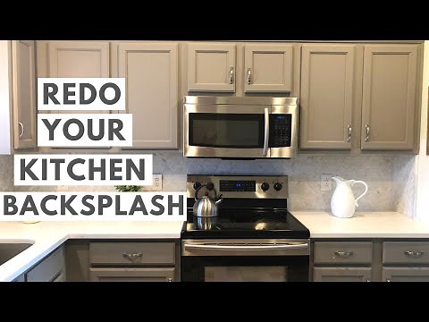 Installing New CARRARA MARBLE Backsplash | A COMPLETE Kitchen Renovation