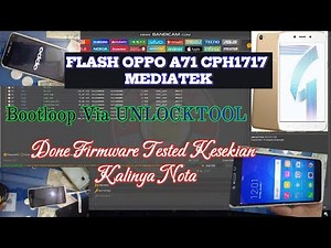 flash oppo a71 cph1717 via unlocktool with the following tested firmware immediately done