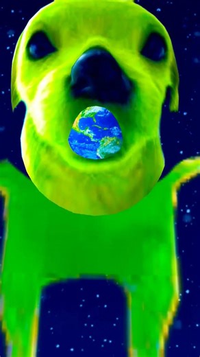 Alien dog Eat planet