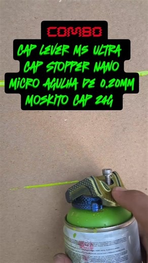 Lançamento do Combo: Cap Lever M5 Ultra, Cap Stopper Nano, Moskito Cap 24g, Micro Agulha de 0.20mm para realizar a limpeza . . #graffiti #spray #spraypaint #design #mtncolors | Beskar Ink
