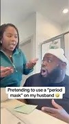 Husband's hilarious period mask facial prank