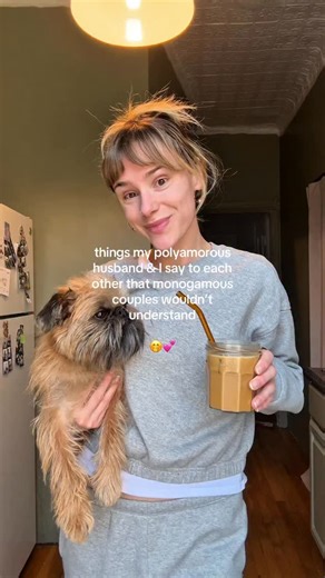 poly pocket on Instagram: "Back with my favorite series… things my polyamorous husband & I say to each other that monogamous couples wouldn’t understand 🤭🫶🏼☕️ This time, we’re talking about encouraging and being there for your partner(s) when they’re experiencing struggles in their dating lives (and still encouraging them to date if they want to!) Because, let’s be real, dating is hard. Non-monogamous or not. Can you relate? Tell me in the comments below! If not, save this video if this is a 