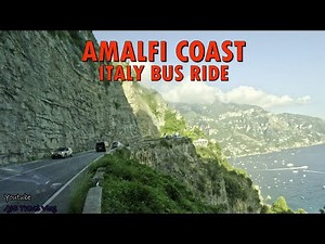 [4K] 🇮🇹 Amalfi coast Italy Bus Ride SITA Sorrento To Positano