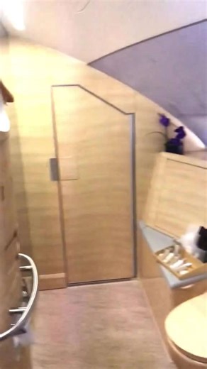 Inside Emirates First Class: An Airplane Bathroom With a Shower!