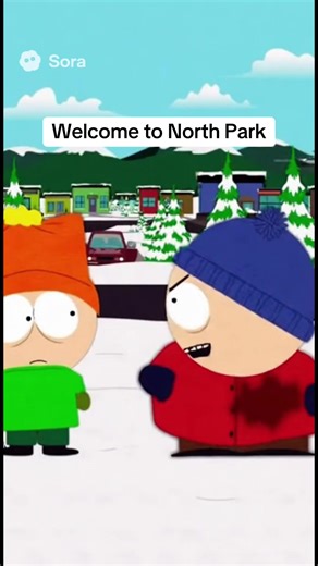 Welcome to North Park the ugly autistic brother of South Park Episode 5 defense #northpark #southpark #ai #sora2