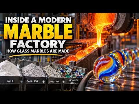 How Glass Marbles Are Made | Inside the Marble Factory