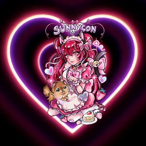 1.8K views · 75 reactions | Here's our SunnyCon 2025 T-shirt design, and Sunny has a new friend. All VIP+ Premium attendees get this with their entry, you can pre-order on our tickets page. Huge thanks to DaniLou Art for our 2025 designs ❤️ | SunnyCon | Facebook