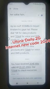 10K views · 220 reactions | ufone daliy free 2G internet secret code 2024 | Ufone Free internet hide trick #ufone #UfoneInternet #ufonefreemb #ufonefreeinternetcode #trendingpost #Ufone4G #ufonedailyfree2ginternet #ufonetwork #viralpost | Ai Studio | Facebook