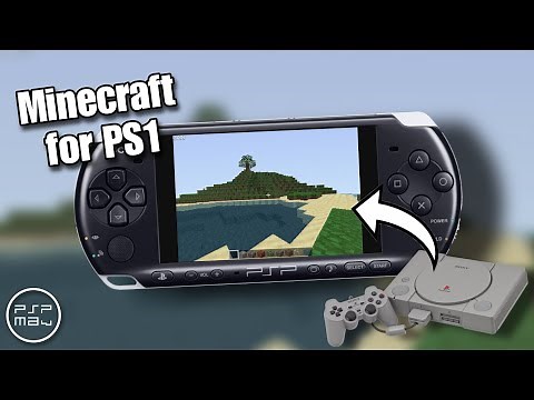Minecraft PS1 (Formage) , running on PSP!
