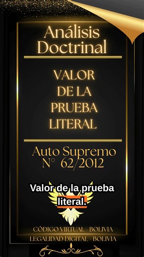 El Valor de la Prueba Literal @seguidores | Codigo Virtual - Bolivia