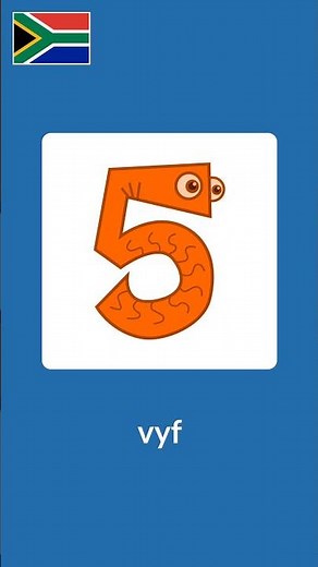Afrikaans Numbers 1-10 #learnafrikaans