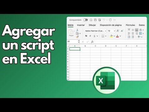 Cómo agregar un script en Excel