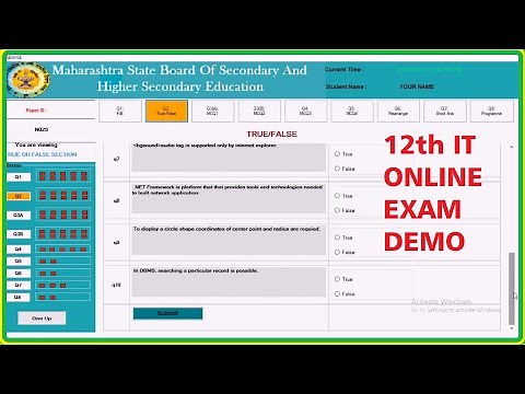 HSC IT online exam demo || new syllabus #12th_ARTS_COMMERCE_SCIENCE.