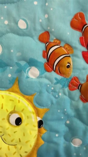 Baby Ocean Quilt With Soft Aqua Flannel Backing- Gender Neutral Under the Sea Nursery Quilt, Octopus Tropical Fish and Sea Turtles. - Etsy