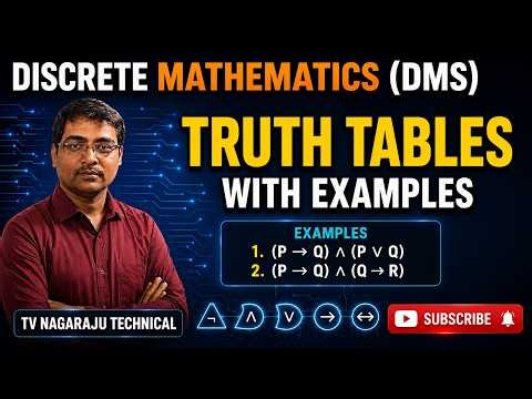 Truth Tables in Discrete Mathematics | Solving Examples | Proposition Logic