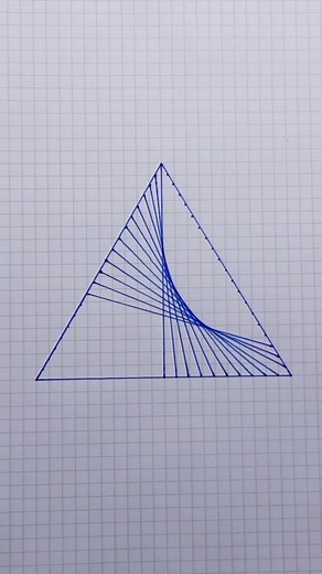 Geometric Shape Transformation: Triangle to Complex Pattern