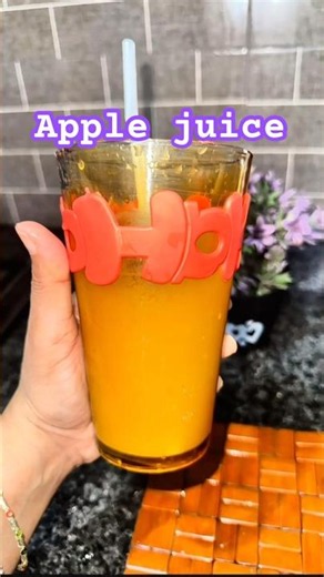 Healthy Fresh Apple Juice with Apple Syrup 🍎 | Easy Homemade Apple Juice Recipe #applejuicerecipe