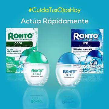 ¡Experimenta una sensación refrescante y alivio instantáneo para tus ojos con las gotas para ojos Rohto Ice y Cool! Actúan rápidamente para lubricar y refrescan tus ojos, brindándote alivio en cada aplicación Puedes elegir Rohto Ice y Cool. Encuéntralo en tu Cruz Verde preferida, llamando al 1728 o por el WhatsApp 3714-8100. | Cruz Verde Guatemala