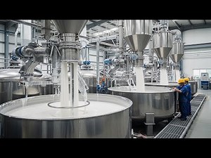 How Wall Paint Is Made & Packed at Massive Scale | Satisfying Factory Process