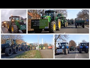 🚜 Farmers’ Protest Begins in Germany – Tractor Convoy in Holzwickede (NRW)