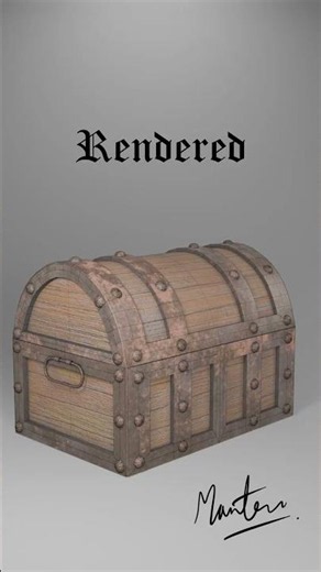 Game-Ready Medieval Treasure Chest | Blender 3D | PBR Asset #shorts