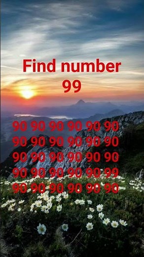 find number 99